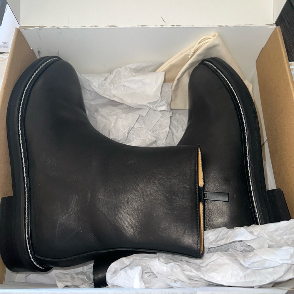 Jenni Kayne black Blake Leather Boots, soft leather new with box